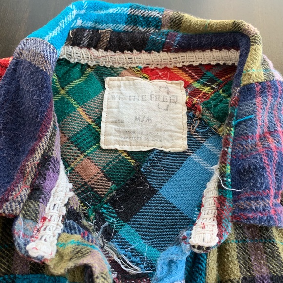 Free People Lost in Plaid Flannel (M) - Picture 4 of 8
